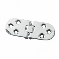 Петля под саморез для откидной створки, хром