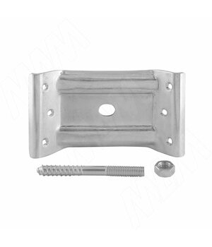 Уголок для крепления опоры к царге с гайкой и шпилькой 70х2