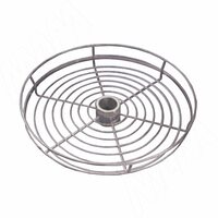 Полка круглая со сквозн. крепл. хром