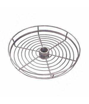 Полка круглая со сквозн. крепл. хром