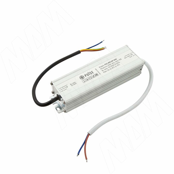 WATERPROOF Блок питания AC-230/DC-12V, IP67, 60W