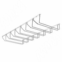 Секция из 7-ми бокалодержателей, крепл. на саморезы, хром