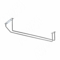 Бокалодержатель одинарный, крепл. на саморезы, хром