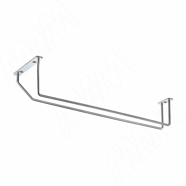 Бокалодержатель одинарный, крепл. на саморезы, хром