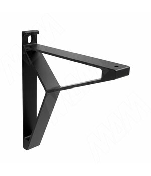 AIRONE Менсолодержатель для деревянных полок L-200 мм, черный матовый (1шт)