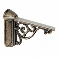 VENICE Менсолодержатель для деревянных и стеклянных полок 4 - 40 мм, L-125 мм, бронза состаренная