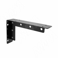 Менсолодержатель для деревянных полок L-200 мм, черный матовый