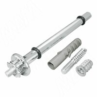 Менсолодержатель для деревянных и стеклянных полок без фиксации L-200 мм, хром (2шт)