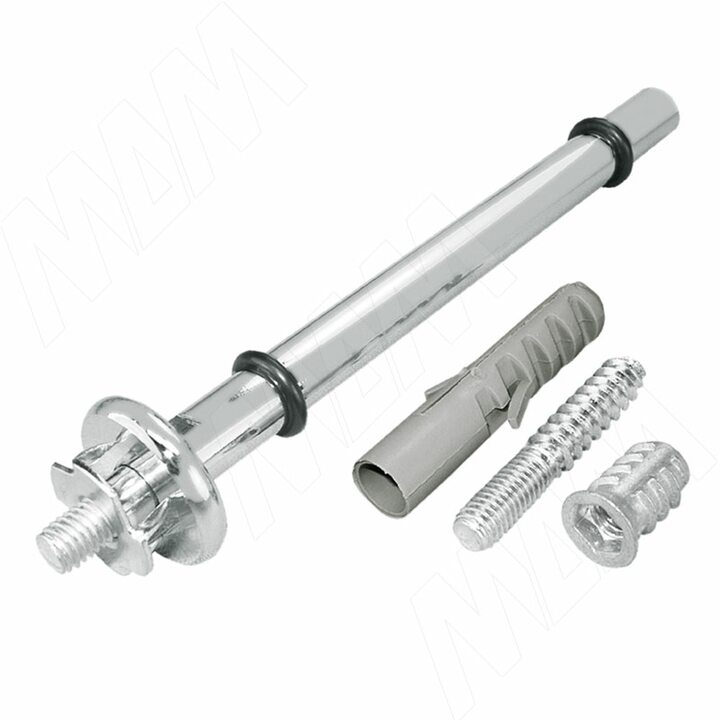 Менсолодержатель для деревянных и стеклянных полок без фиксации L-200 мм, хром (2шт)