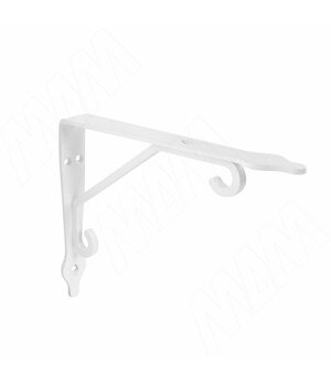 MARSEILLES Менсолодержатель для деревянных полок L-200 мм, белый муар
