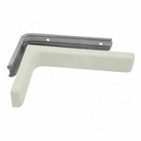 CORNER Менсолодержатель для деревянных полок с декоративной накладкой L-240 мм, белый (2 шт.)