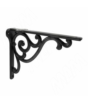 ROME Менсолодержатель для деревянных полок L-200 мм, черный матовый