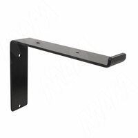 Менсолодержатель для деревянных полок L-250 мм, черный матовый