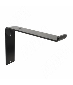 Менсолодержатель для деревянных полок L-250 мм, черный матовый