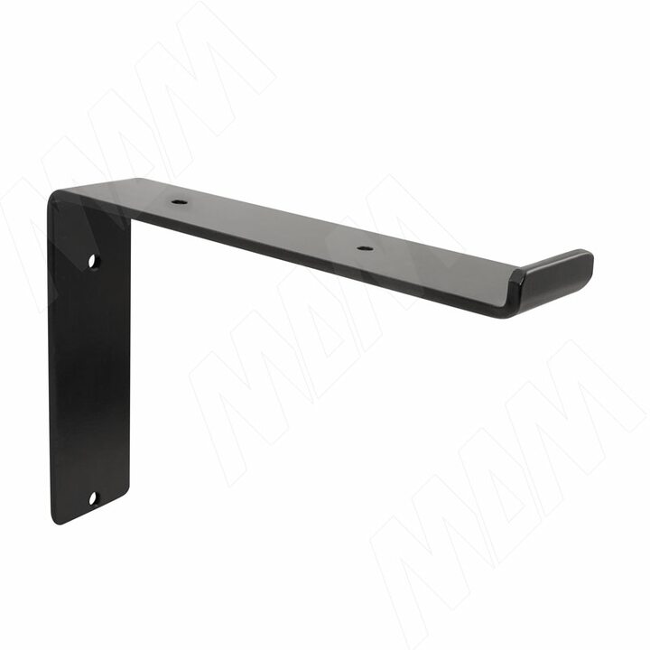 Менсолодержатель для деревянных полок L-250 мм, черный матовый