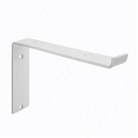 Менсолодержатель для деревянных полок L-250 мм, белый муар