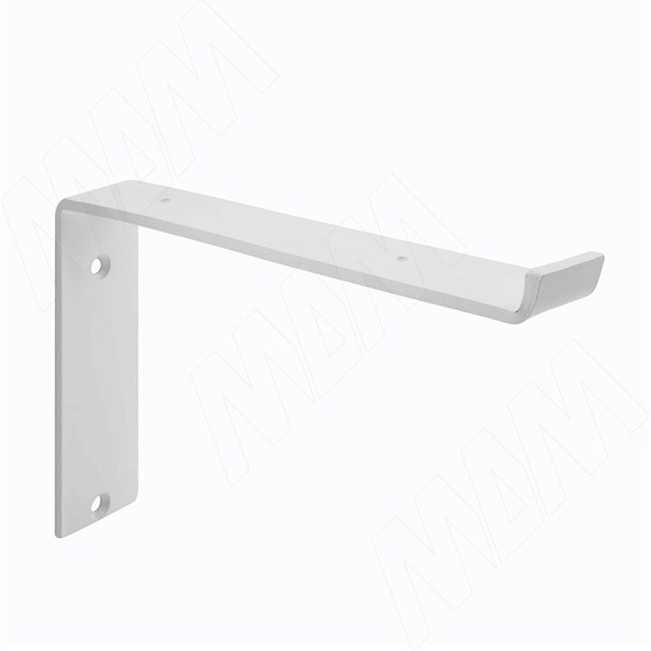 Менсолодержатель для деревянных полок L-250 мм, белый муар