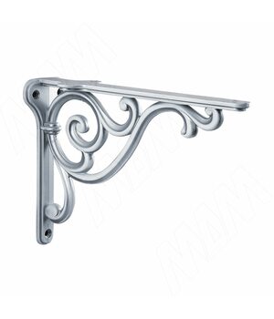 ROME Менсолодержатель для деревянных полок L-200 мм, белый/серебро винтаж