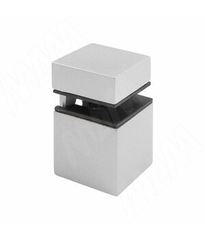 КВАДРО Менсолодержатель 30х30 мм для деревянных и стеклянных полок 4 - 16 мм, хром матовый