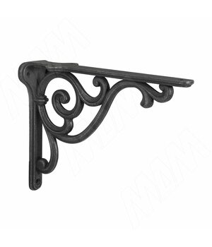 ROME Менсолодержатель для деревянных полок L-200 мм, железо черное