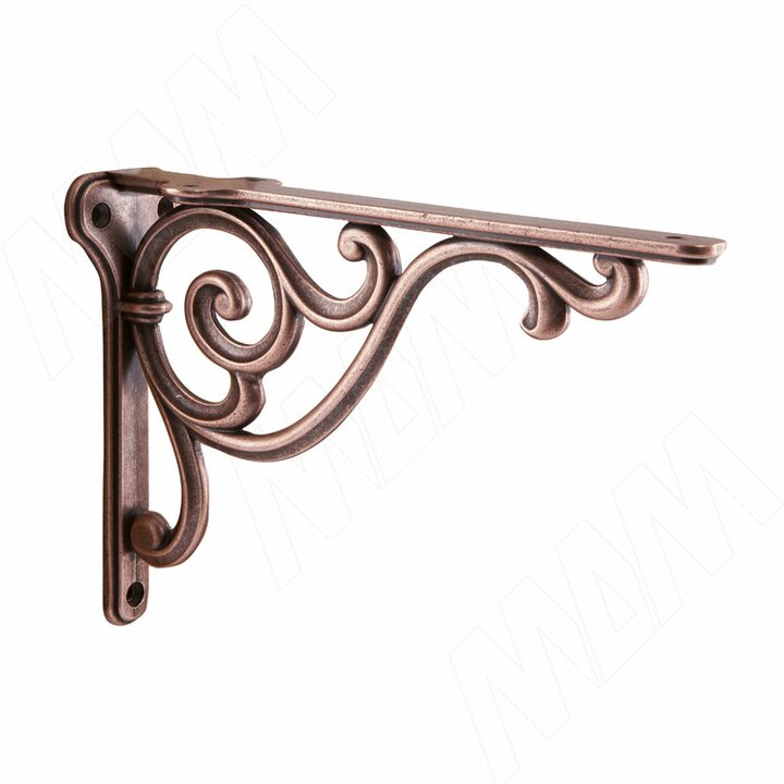 ROME Менсолодержатель для деревянных полок L-200 мм, медь состаренная