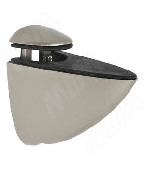 ПЕЛИКАН Менсолодержатель для деревянных и стеклянных полок 4 - 29 мм, никель матовый