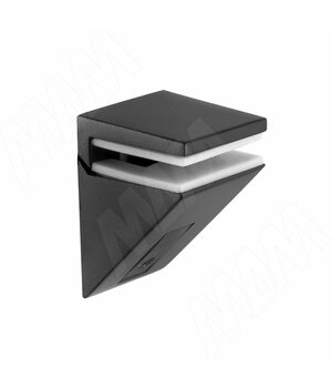 KALABRONE MINI Менсолодержатель для стеклянных полок 5 - 10 мм, черный матовый