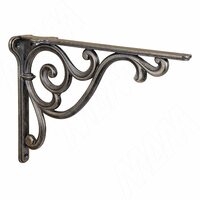 ROME Менсолодержатель для деревянных полок L-250 мм, бронза состаренная