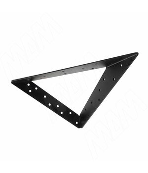 BERMUDA Менсолодержатель (L+R) для деревянных полок, черный матовый