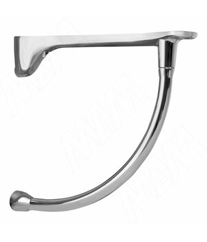 Менсолодержатель для деревянных полок L-230 мм, хром (2 шт.)