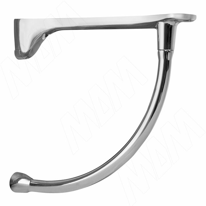 Менсолодержатель для деревянных полок L-230 мм, хром (2 шт.)