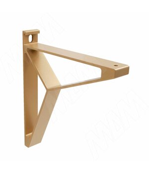 AIRONE Менсолодержатель для деревянных полок L-200 мм, золото матовое (1шт)