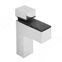 КВАДРО Менсолодержатель 24х66 мм для деревянных и стеклянных полок 4 - 40 мм, хром