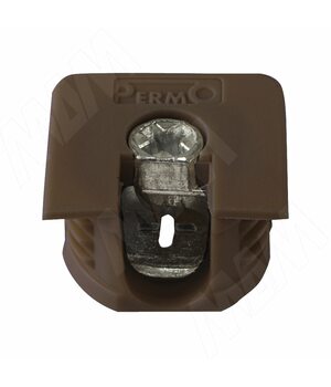 Эксцентрик усиленный в квадратном пластиковом корпусе 16 мм, коричневый