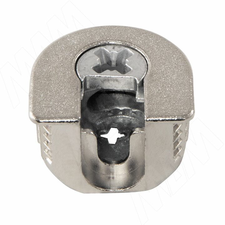 Эксцентрик усиленный в металлическом корпусе 16 мм с бортиком, никель