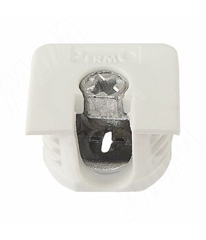 Эксцентрик усиленный в квадратном пластиковом корпусе 16 мм, белый