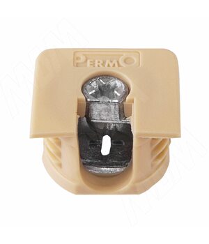 Эксцентрик усиленный в квадратном пластиковом корпусе 16 мм, бежевый