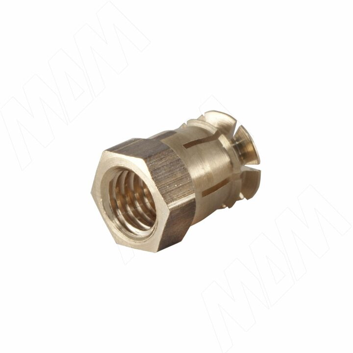 Футорка распорная металлическая без шарика, М6 Х 12