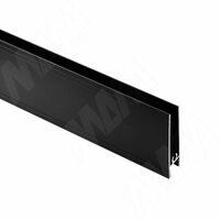 INTEGRO Горизонтальный профиль нижний черный, L-6000