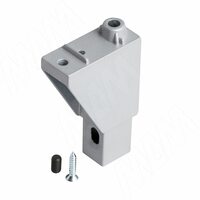 KALI регулируемая опора, декоративная, для профиля В, серебро