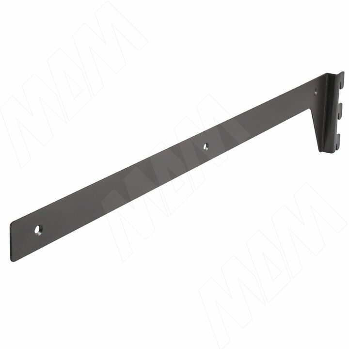 KALI полкодержатель для деревянных полок, боковое крепление, комп. на 1 полку, бронза