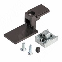 KALI коннектор для крепления профиля Т с профилями D с заглушкой, бронза