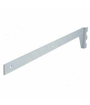 KALI полкодержатель для деревянных полок, боковое крепление, комп. на 1 полку, серебро