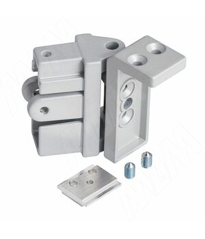 KALI коннектор для крепления профиля Е с профилем В, с изменением угла, серебро