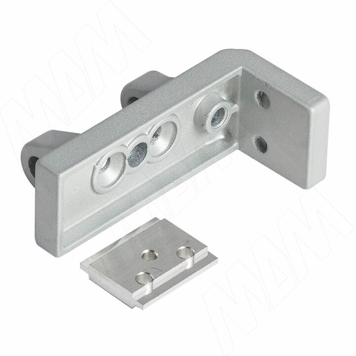 KALI коннектор для крепления профиля Е с профилем В, серебро