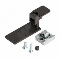 KALI коннектор для крепления профиля Т с профилями В с заглушкой, бронза