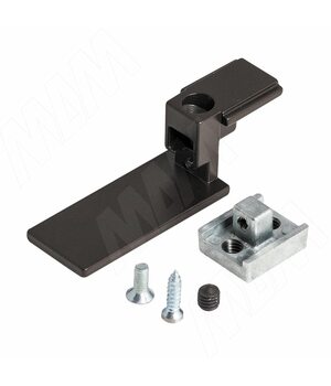 KALI коннектор для крепления профиля Т с профилями В с заглушкой, бронза