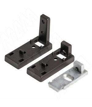 KALI угловое соединение с креплением к стене профиля В, бронза