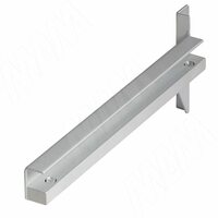 KALI полкодержатель для стеклянных полок толщиной 8/10 мм, комп. на 1 полку, серебро