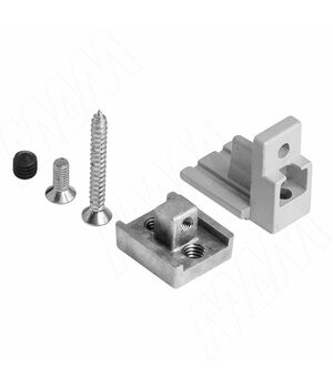 KALI коннектор для крепления профиля Т с профилями В и D, серебро